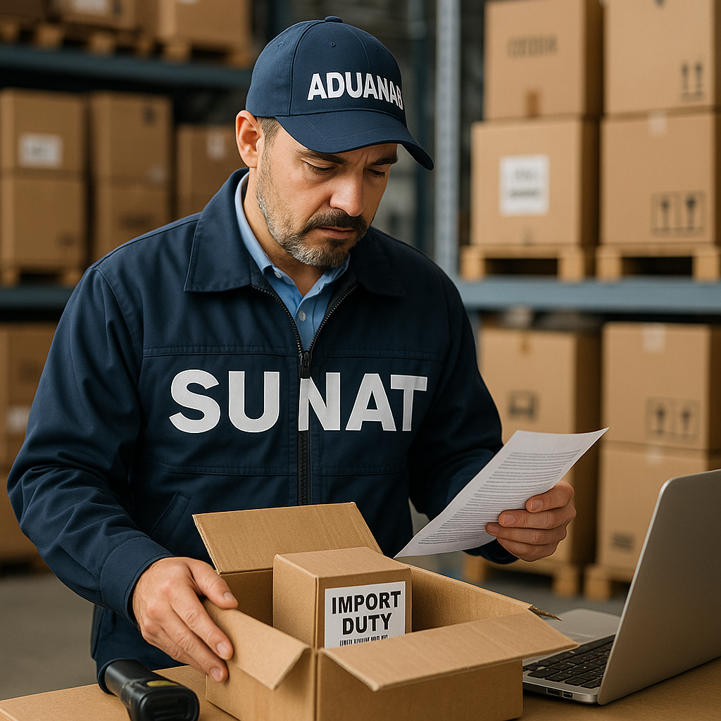 Impuestos de aduana aplicados por SUNAT en Perú