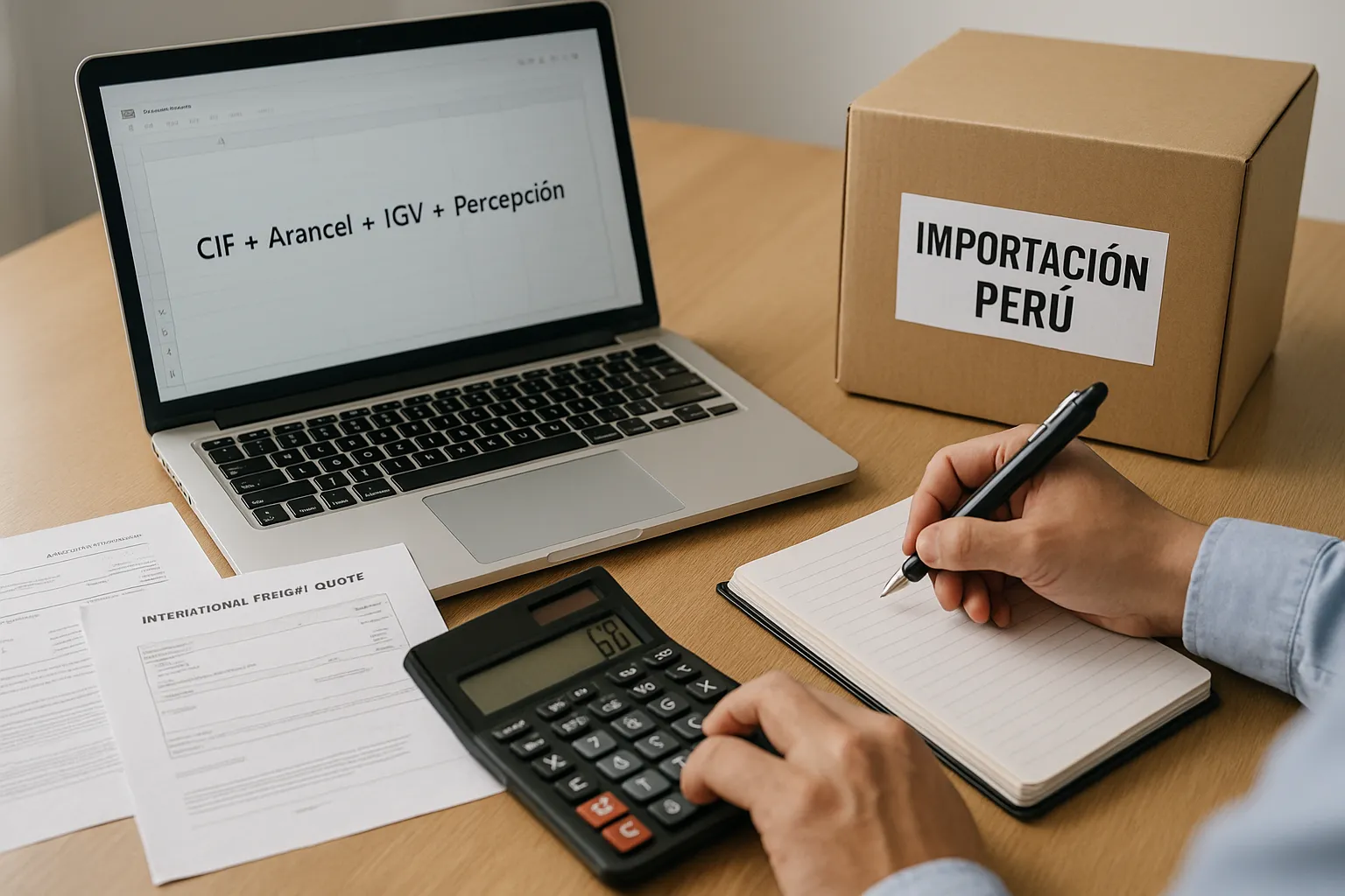 Cálculo de impuestos de aduana en Perú (SUNAT)