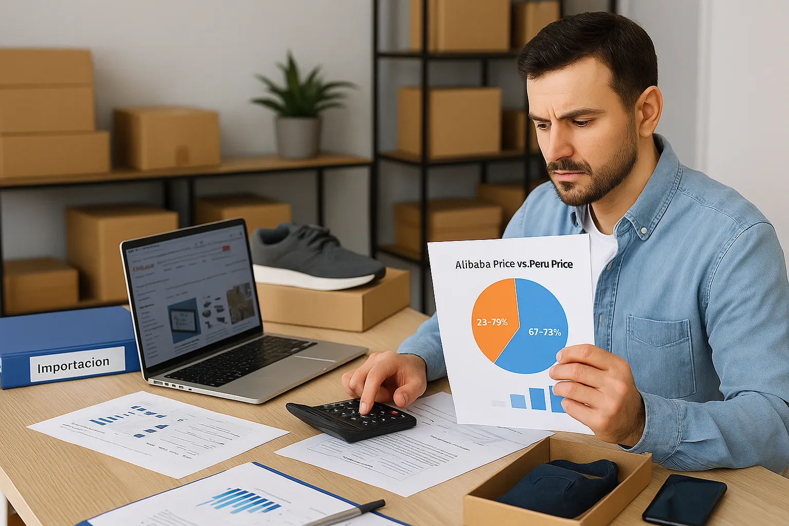 Relación precio Alibaba vs precio en Perú para una importación rentable