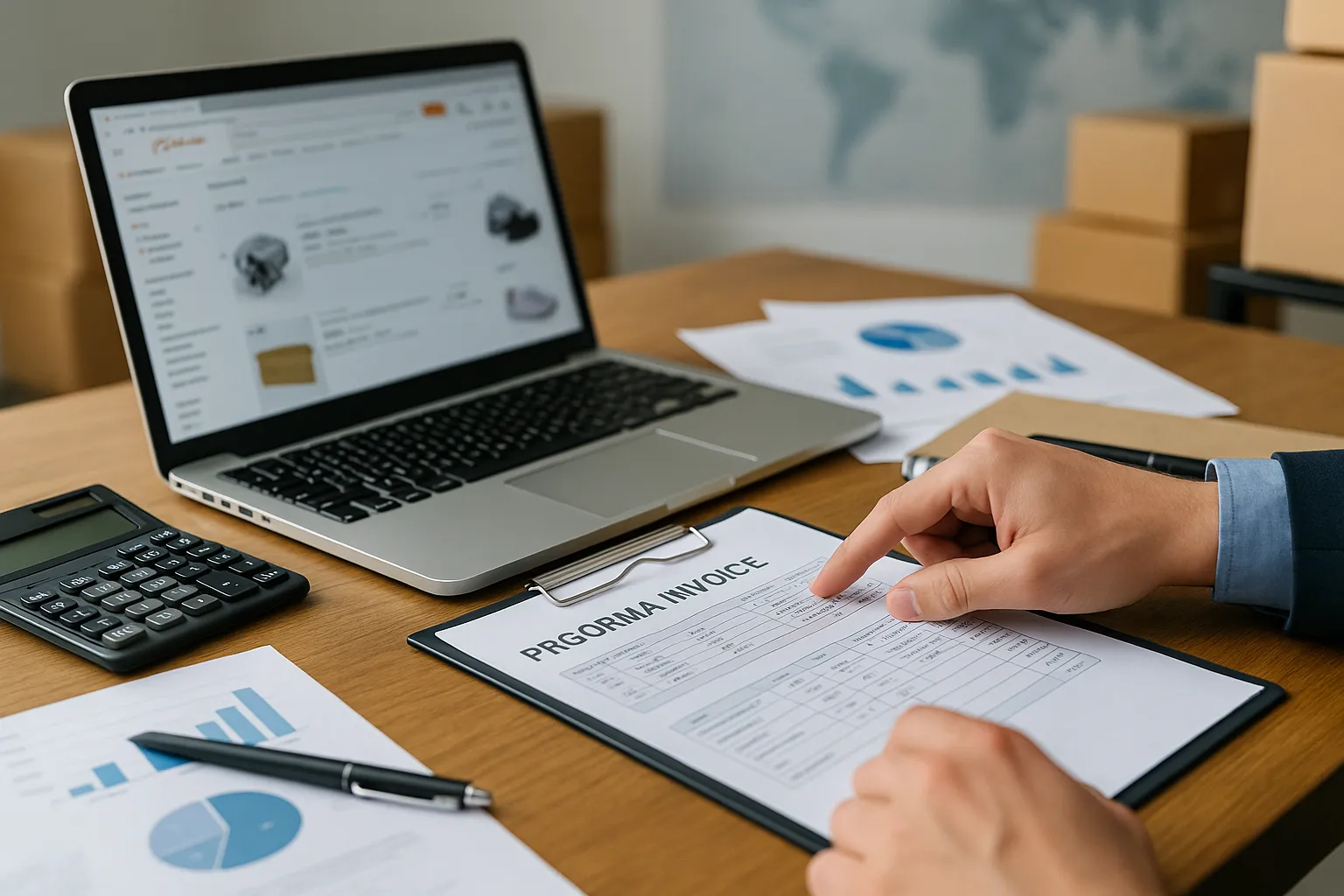 Ejemplo de proforma y documentos para importación desde Alibaba