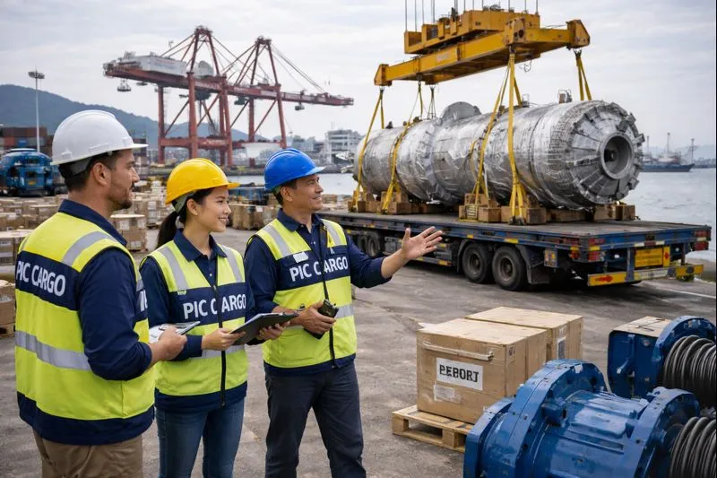 Mercancía industrial en operación logística (referencial)