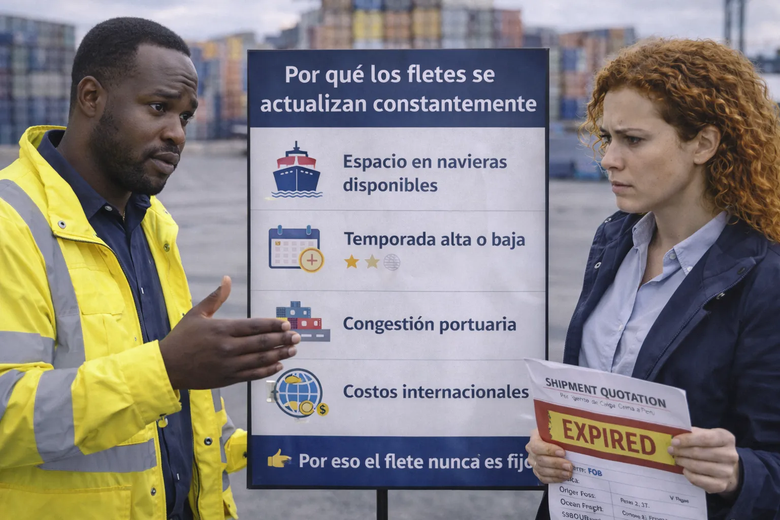 Actualización constante de tarifas logísticas