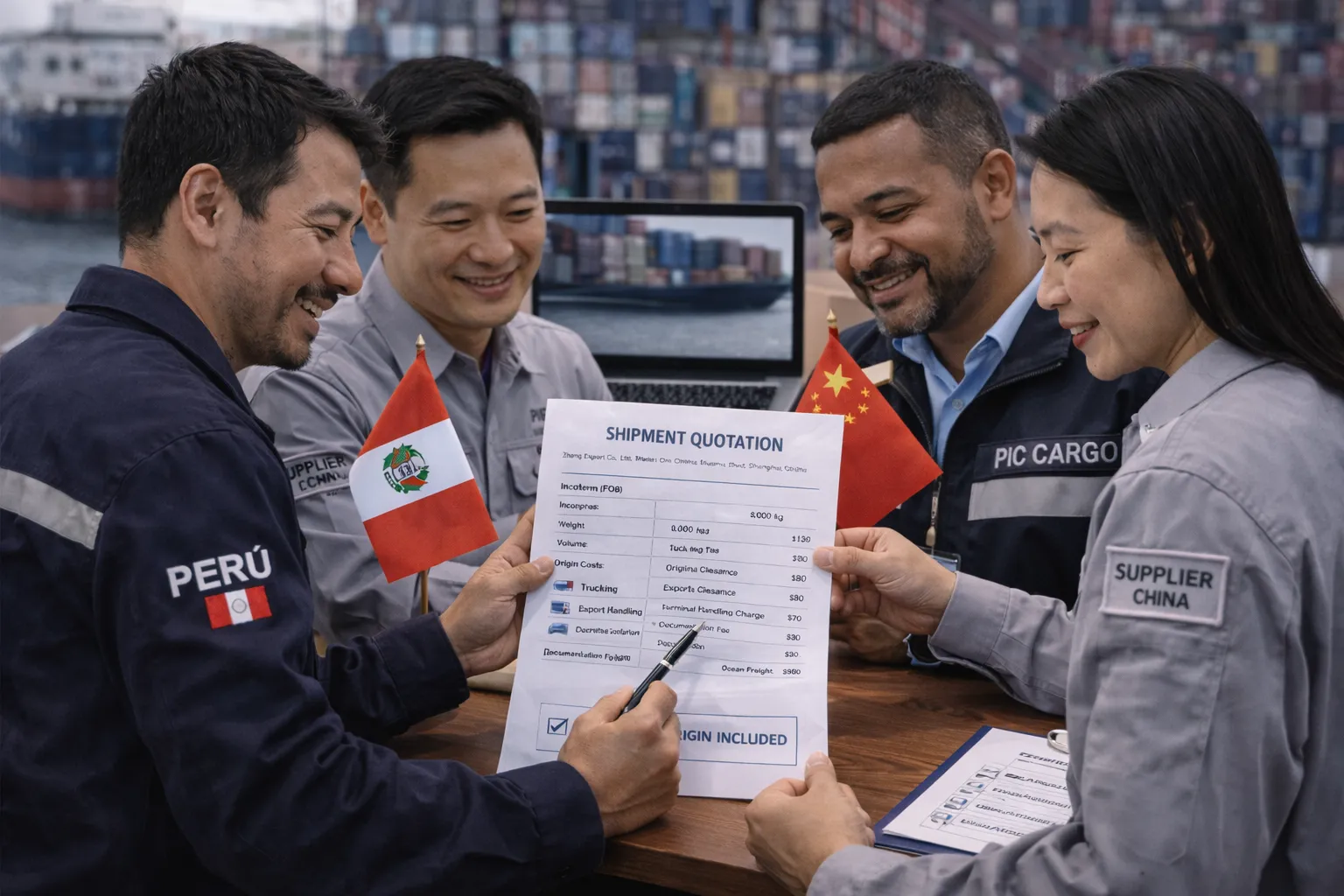 Prevención de errores de incoterm y puerto