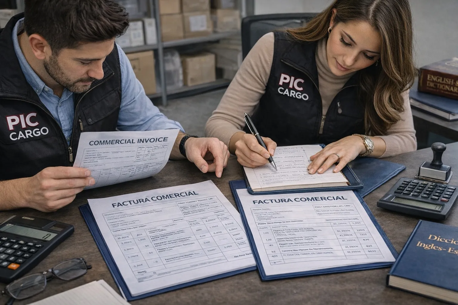 Revisión de documentos de importación antes del embarque