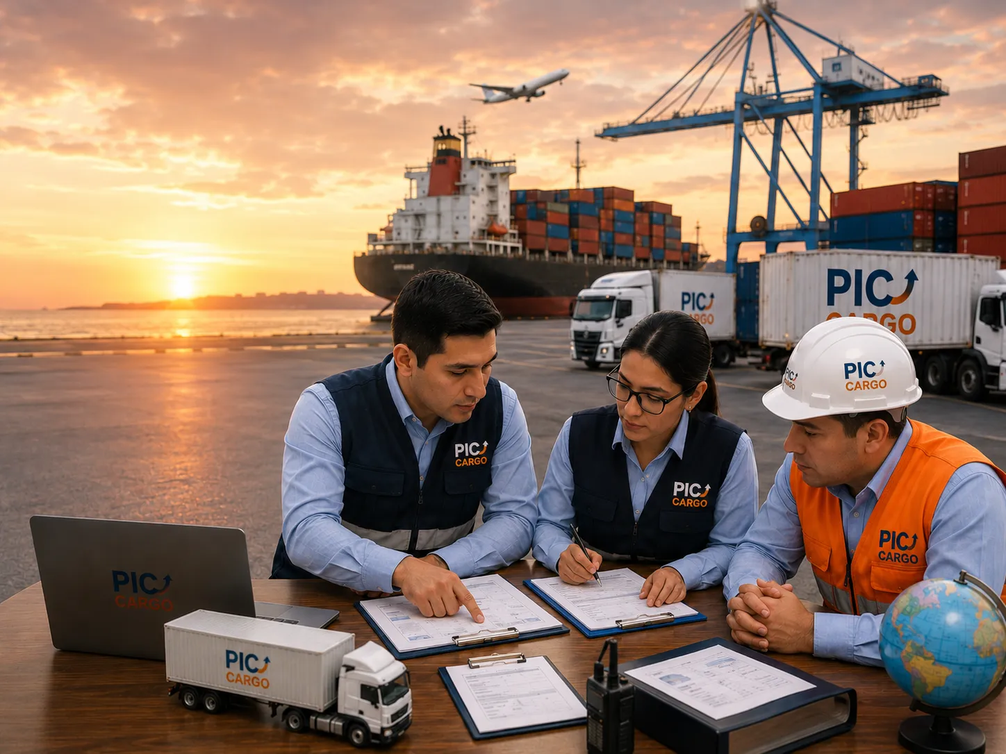 Aduanero revisando funciones y procesos de importación en Perú