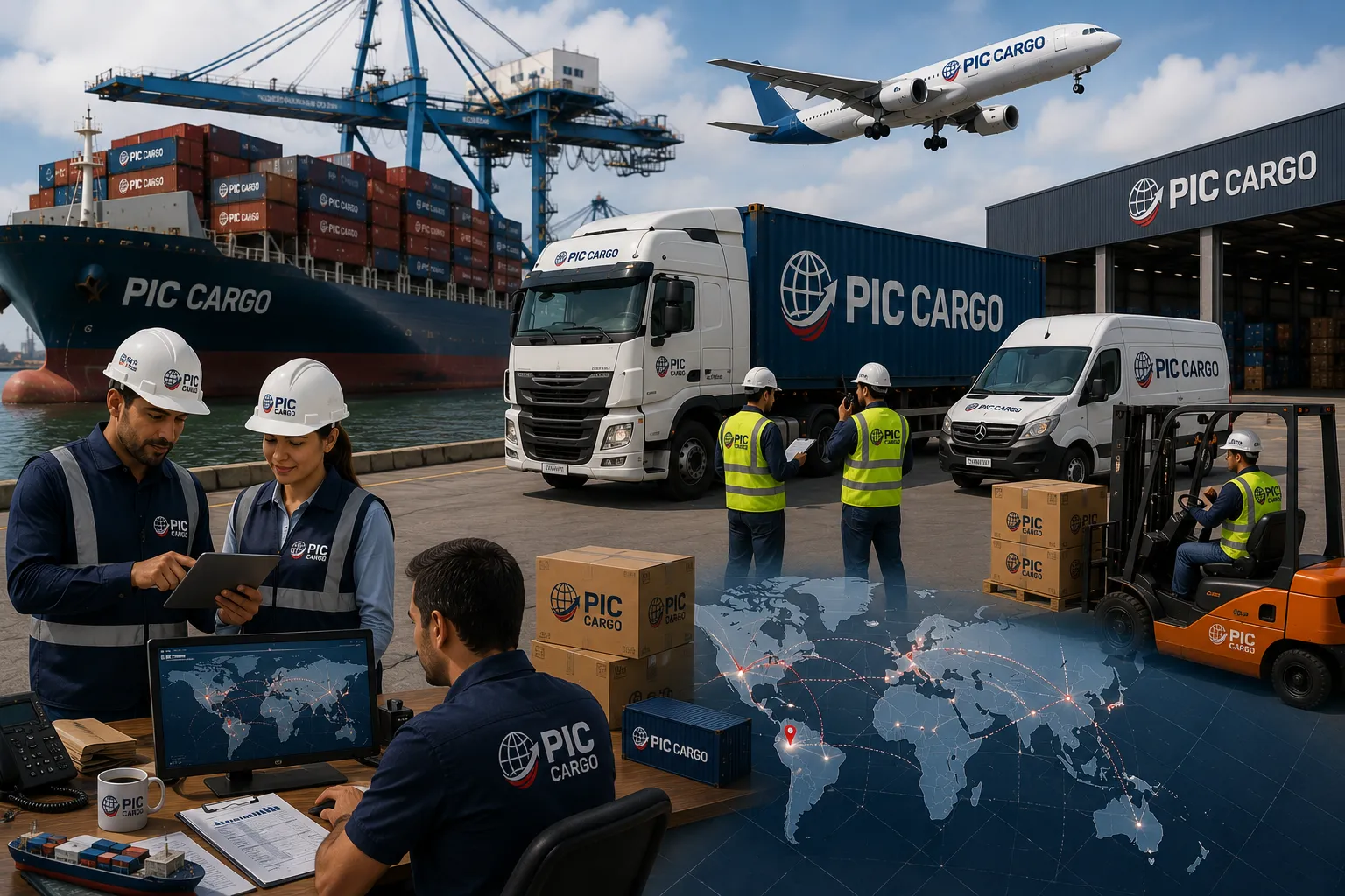 Países y rutas donde operamos como empresa de logística y transporte internacional