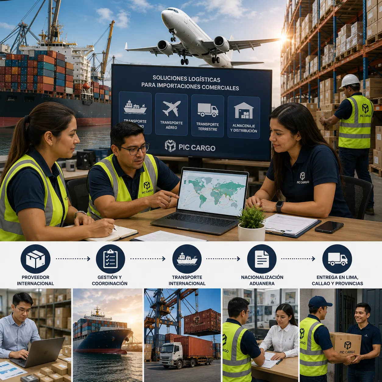 Soluciones logísticas para importaciones comerciales