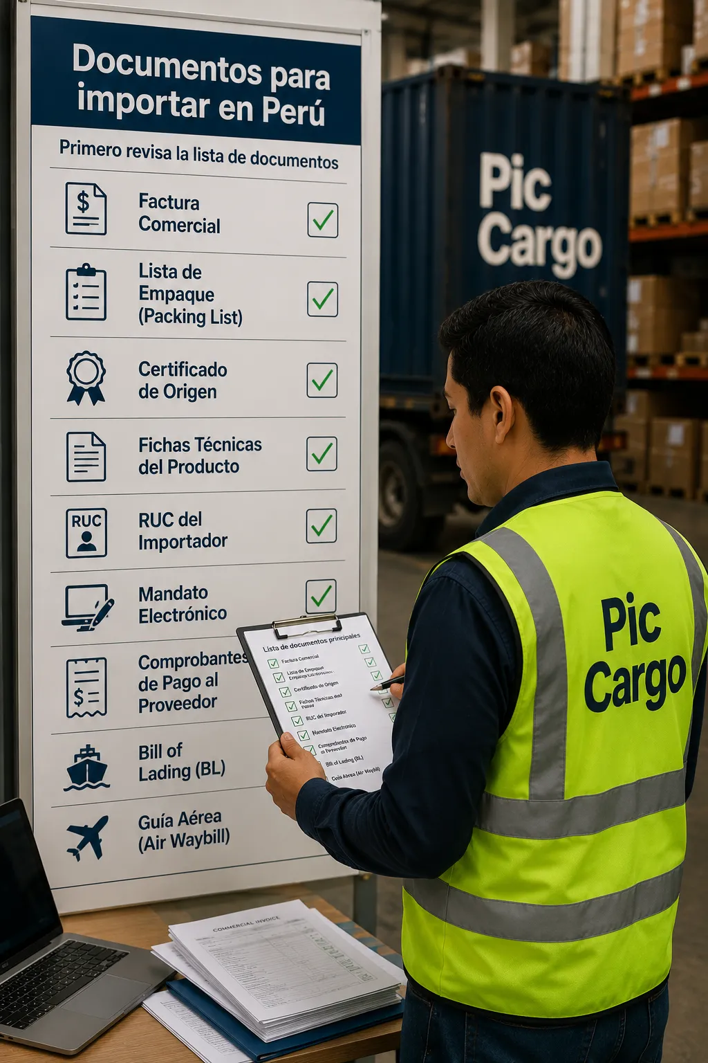 Documentos para importar en Perú